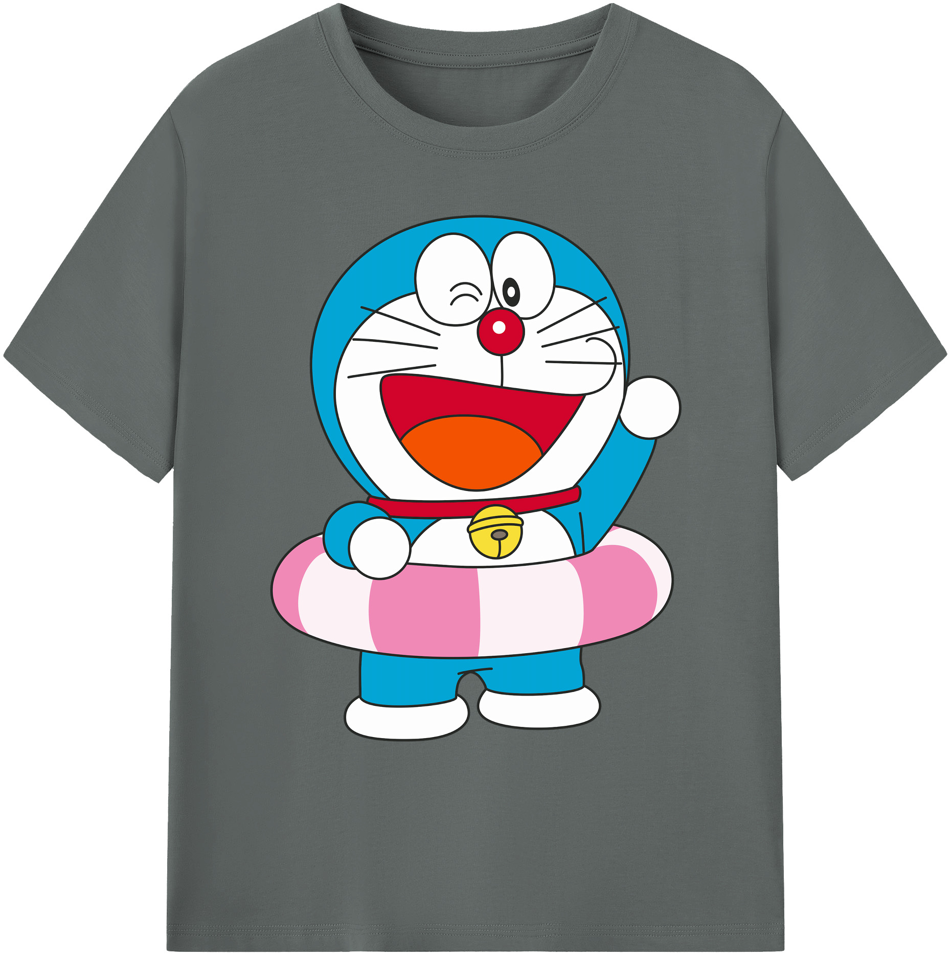 （画像用） ドラえもん Doraemon 綿100％ メンズ半袖Tシャツ｜肌触りやわらか＆通気性